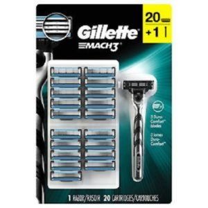 Mach3 Razor Handle with 20 Refill Blades